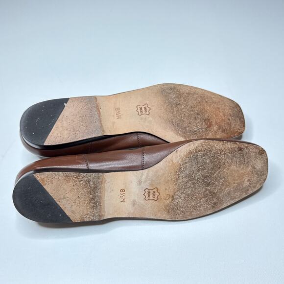 Classic ENZO ANGIOLINI Liberty Brown Croc‎ Leather Ballet Ballerina Flats SZ 8.5 - Picture 9 of 10